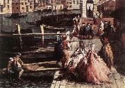 MARIESCHI, Michele, The Grand Canal at San Geremia (detail) sg